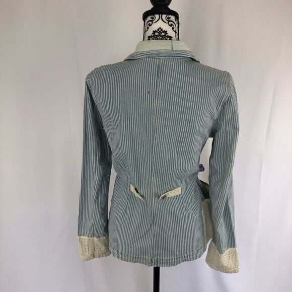 Anthro Holding Horse Patchwork Denim Jacket - Picture 5 of 8